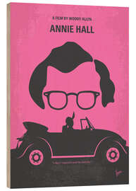 Tableau en bois Annie Hall (anglais)