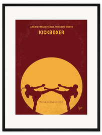 Gerahmter Kunstdruck Kickboxer
