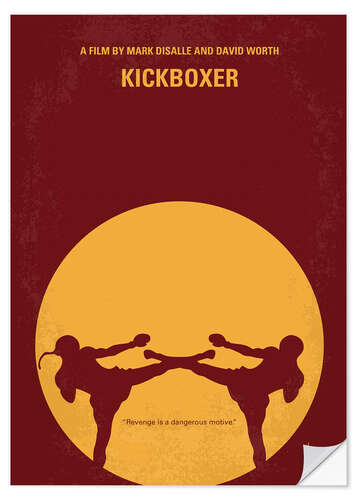 Selvklebende plakat Kickboxer