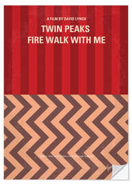 Selvklebende plakat Twin Peaks - Fire Walk With Me