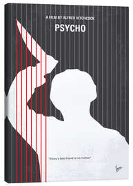 Tableau sur toile Psycho (anglais)