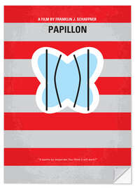 Selvklebende plakat Papillon