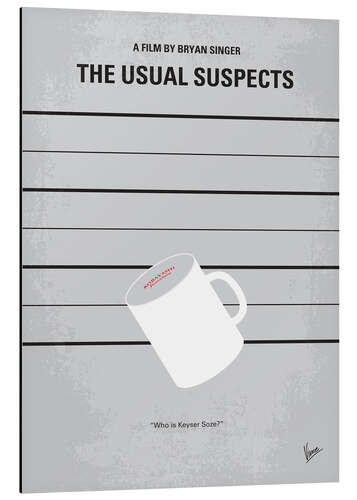 Tableau en aluminium Usual Suspects (anglais)