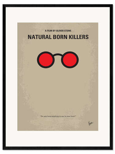 Kehystetty taidepainatus Natural Born Killers