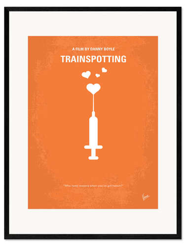 Plakat artystyczny premium w ramie Trainspotting