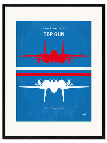 Impresión de arte enmarcada Top Gun