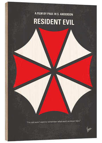 Cuadro de madera Resident Evil