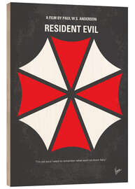 Cuadro de madera Resident Evil