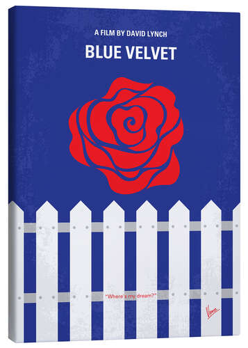 Tableau sur toile Blue Velvet (anglais)