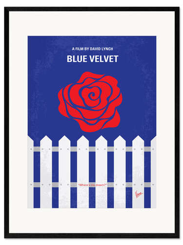 Impresión de arte enmarcada Blue Velvet