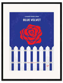 Gerahmter Kunstdruck Blue Velvet
