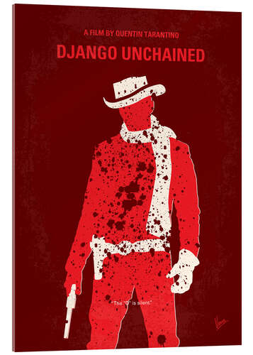 Tableau en verre acrylique Django Unchained (anglais)