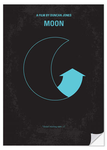 Selvklebende plakat Moon