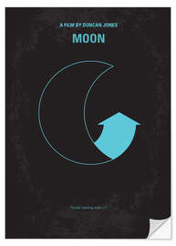 Selvklebende plakat Moon