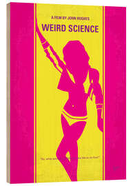 Quadro de madeira Weird Science