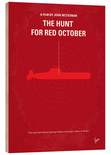 Stampa su legno The Hunt For Red October (Caccia a Ottobre Rosso)