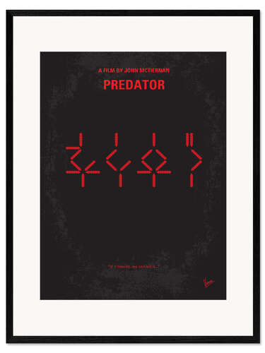 Innrammet kunsttrykk Predator minimal movie poster