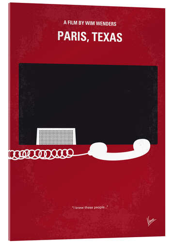 Acrylic print Paris, Texas