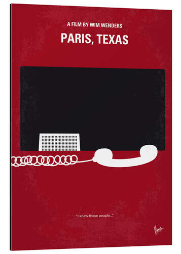 Aluminium print Paris, Texas