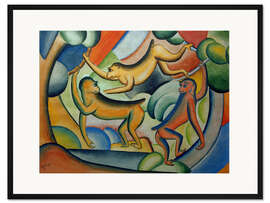 Gerahmter Kunstdruck Tanzende Affen 