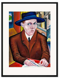 Gerahmter Kunstdruck Oskar Maria Graf