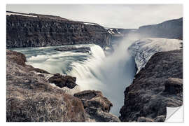 Sticker mural Gulfoss en Islande