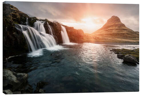 Lærredsbillede Kirkjufell