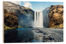 Obraz na drewnie Skogafoss Waterfall