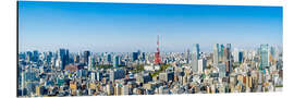 Cuadro de aluminio Tokyo skyline panorama with Tokyo Tower