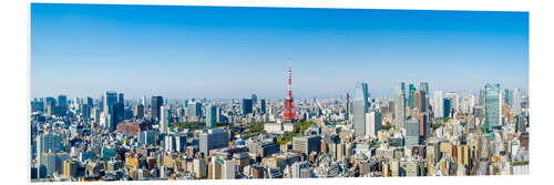 Stampa su PVC Tokyo skyline panorama with Tokyo Tower