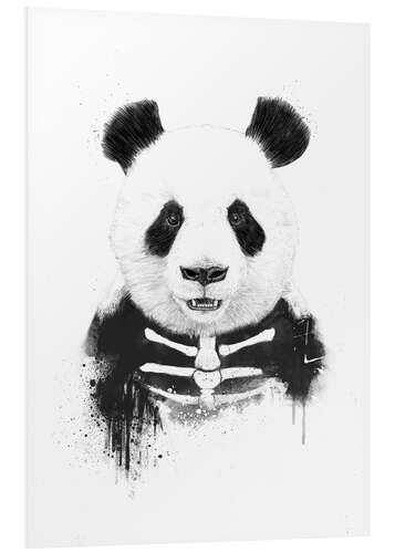 Hartschaumbild Zombie panda