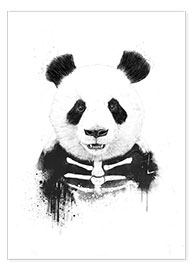 Wall print  Zombie panda - Balazs Solti