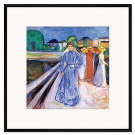 Framed art print The Ladies on the Bridge