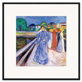 Framed art print The Ladies on the Bridge