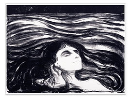 Wall print  On the Waves of Love - Edvard Munch