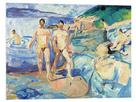 Foam board print Bathing Men