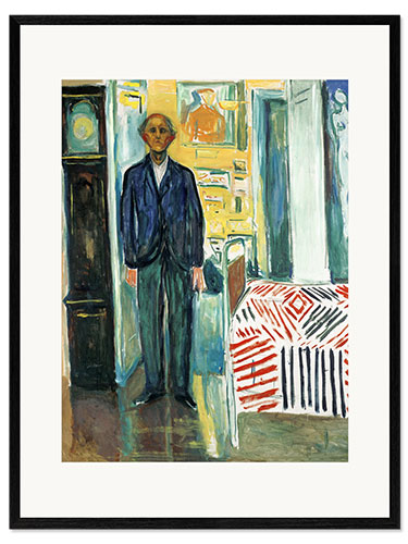 Framed art print Self-Portrait. Between the Clock and the Bed