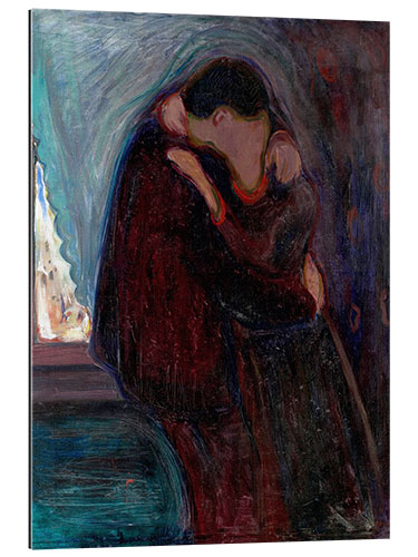 Stampa su plexi-alluminio Il bacio, 1897