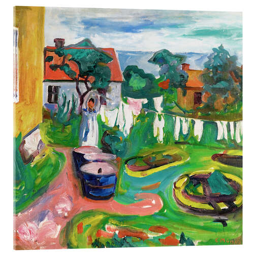 Acrylglasbild Garten in Åsgårdstrand