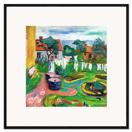 Framed art print Garden in Åsgårdstrand