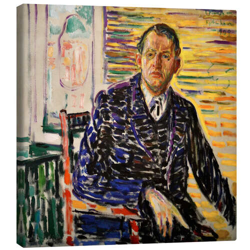 Canvas print Self-Portrait in the Interior