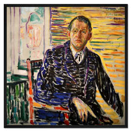 Gerahmter Kunstdruck Selbst Porträt im Innenraum