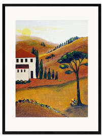 Framed art print Colours of Tuscany