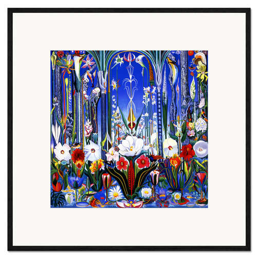 Gerahmter Kunstdruck Blumen