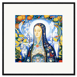 Plakat artystyczny premium w ramie the virgin