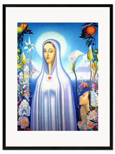 Innrammet kunsttrykk Virgin of the Rose and Lily
