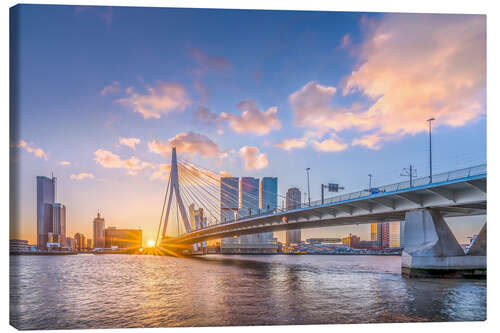 Leinwandbild Erasmus Brücke, Rotterdam