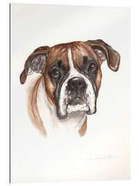 Galleritryck Bulldog, brown-white