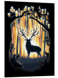 Hartschaumbild Der Gott des Waldes