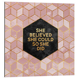 Magnettafel She believed she could so she did